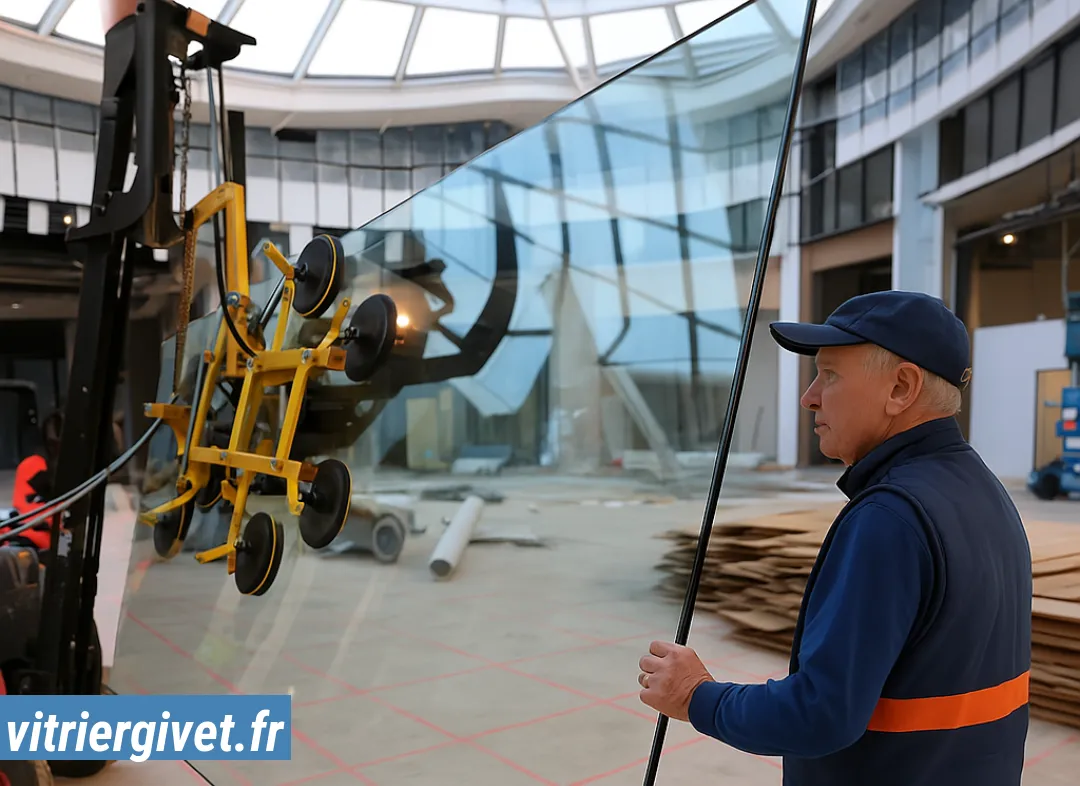 Remplacement de vitrine magasin Givet